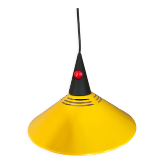 Postmodern suspension lamp brilliant yellow