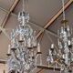 Rococo-style chandelier with 9 light arms.
