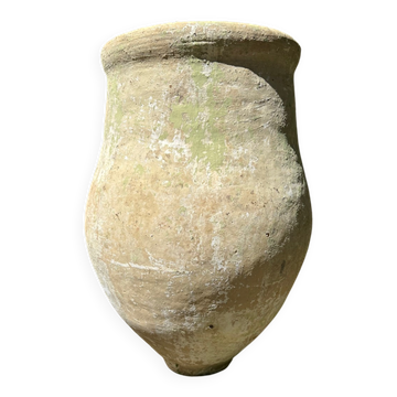 Ancient terracotta pottery jar from the 19th century