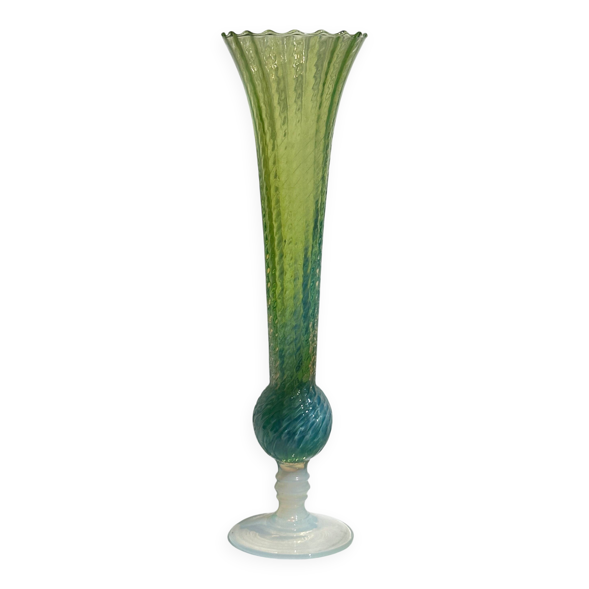 Lot de 2 vases irisés italiens MCM