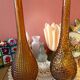 2 Italian amber bottles