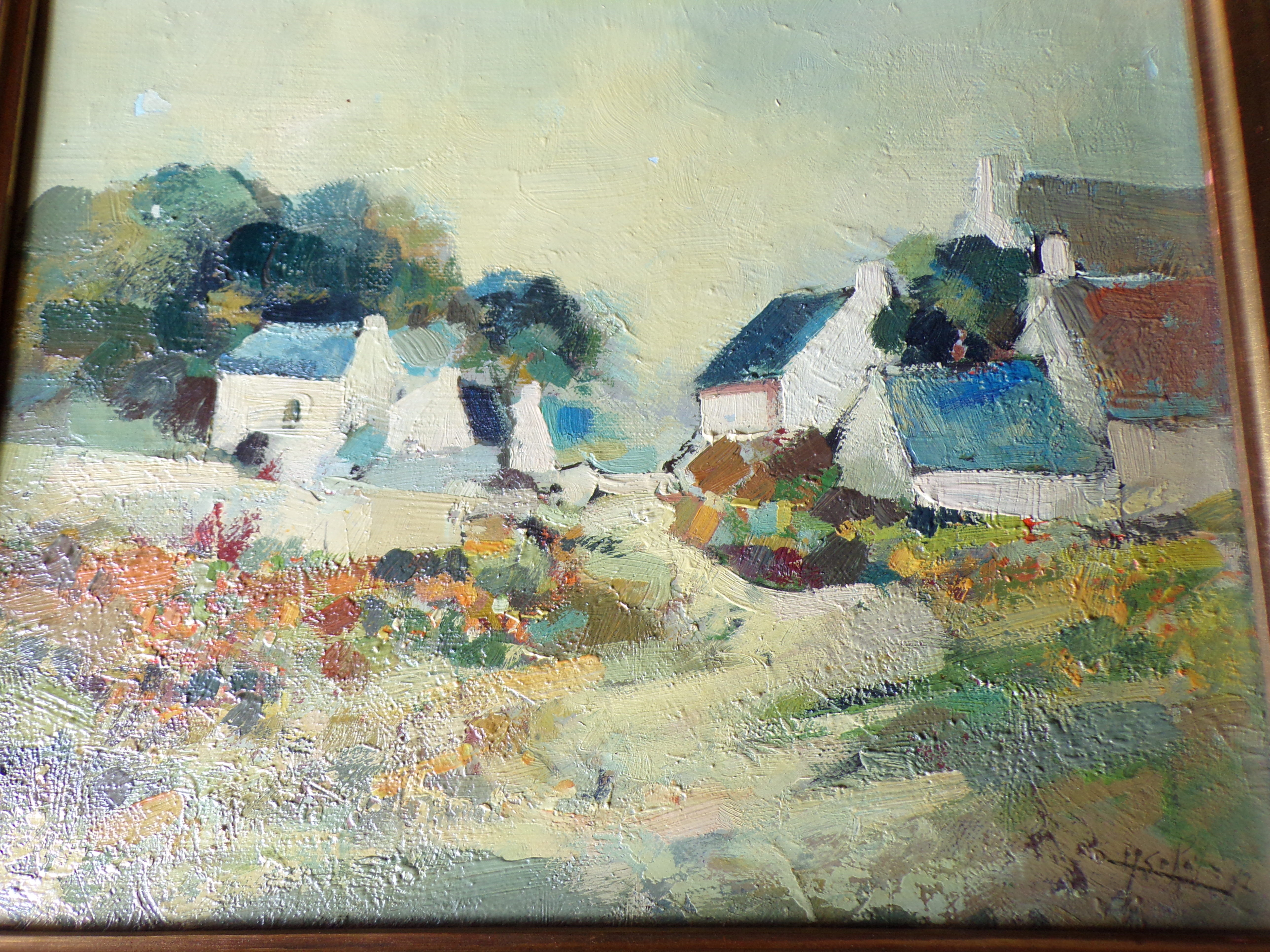 Oil painting painting painting signed Sokol 1972