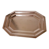 Silver metal tray 41 cm x 28 cm