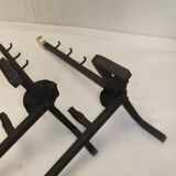 Bronze cast iron firewood fireplace accessory andier spit grill