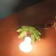 Applique lampe Lotus fleur pétale nacre base bronze dp 1123615
