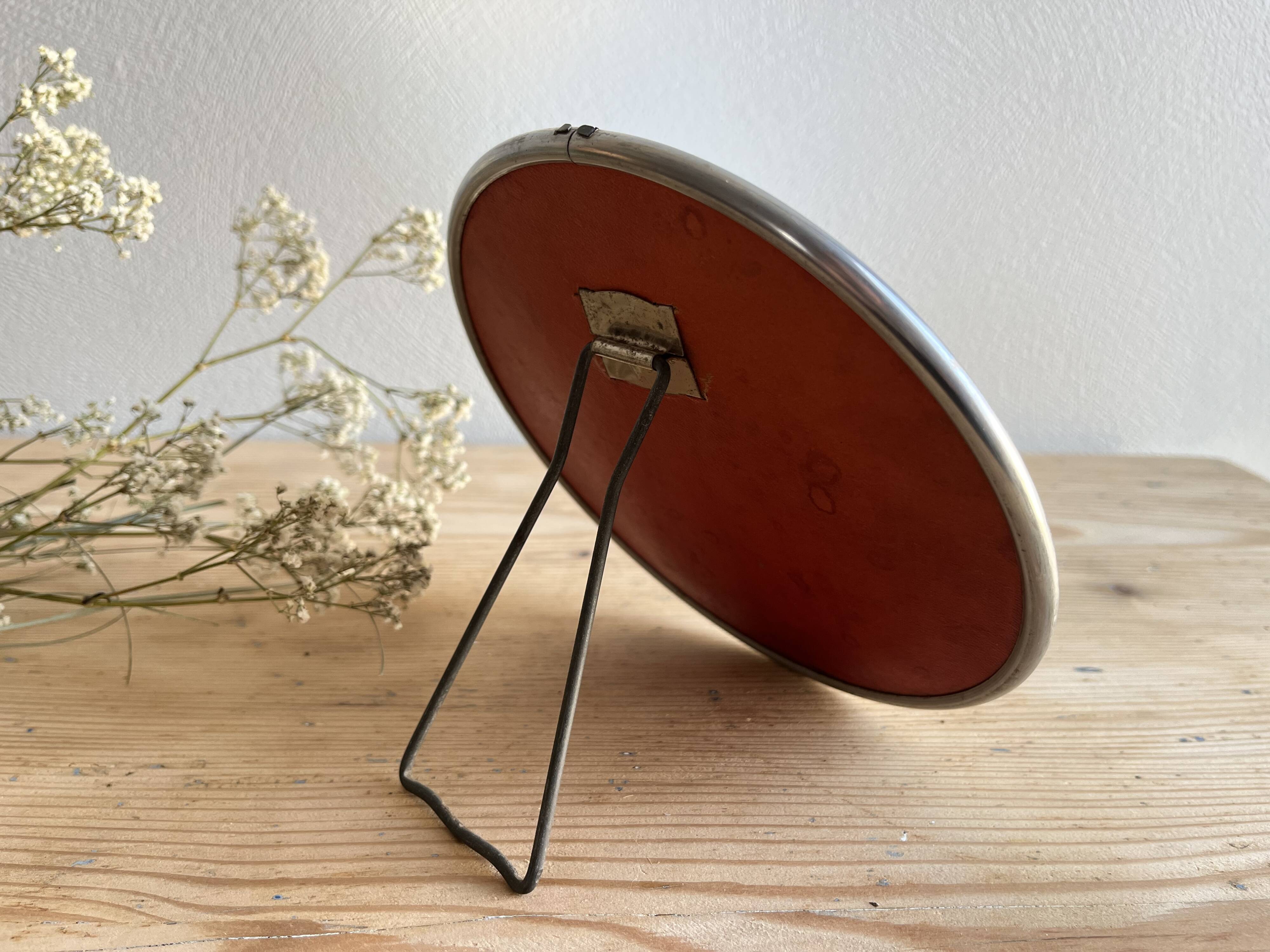 Round barber mirror 18 cm