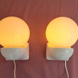 Pair of Syla night light or bathroom design space age