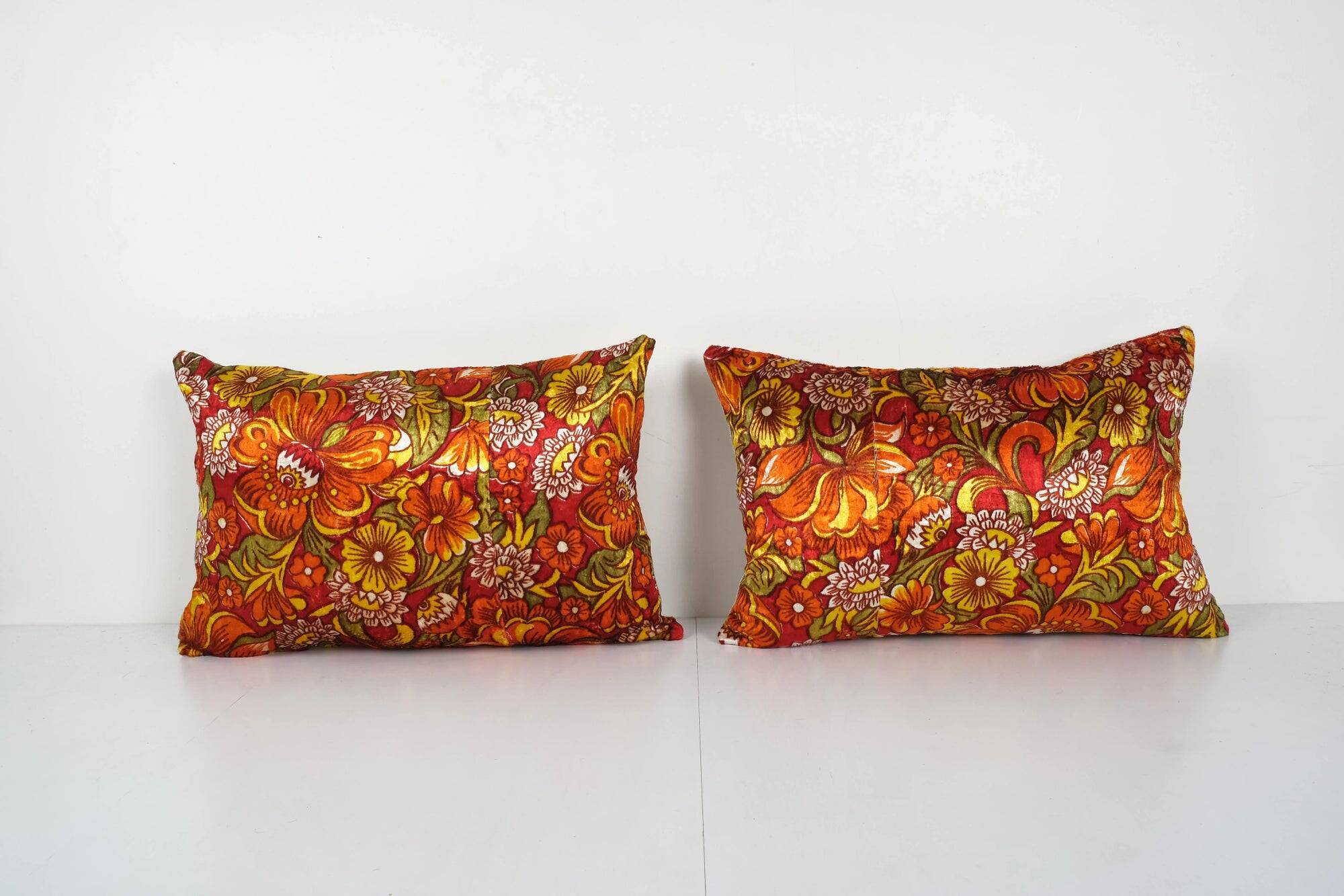 Lot de 2 housses de coussin turque vintage 61x41 cm