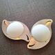 paire appliques 20 eme inox verre opaque