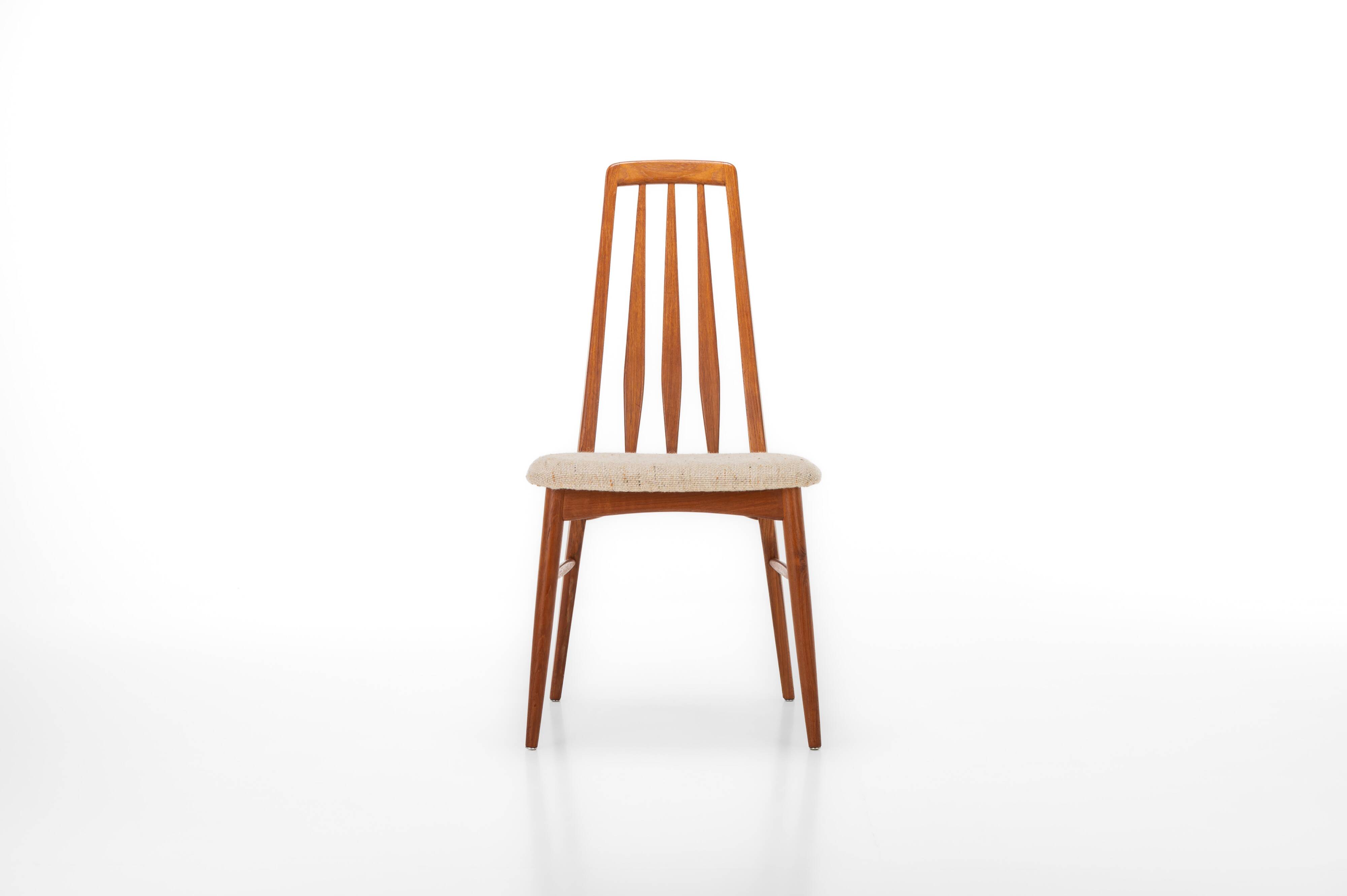 Ensemble de 6 chaises de salle à manger Eva par Niels Koefoed pour Koefoeds Hornslet, 1960s