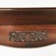 Art Nouveau mahogany shelf, Denmark 1930s.