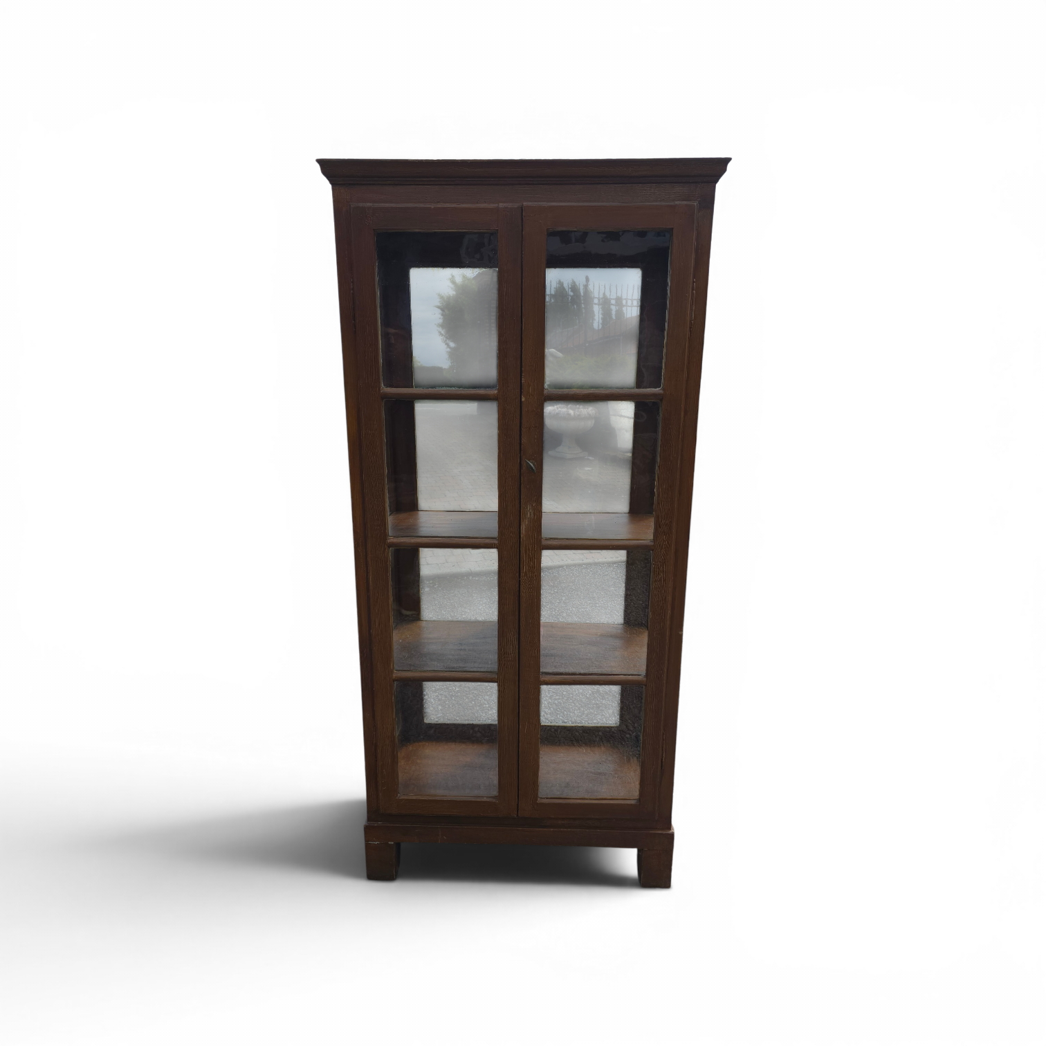 19th Century Pine Display Cabinet