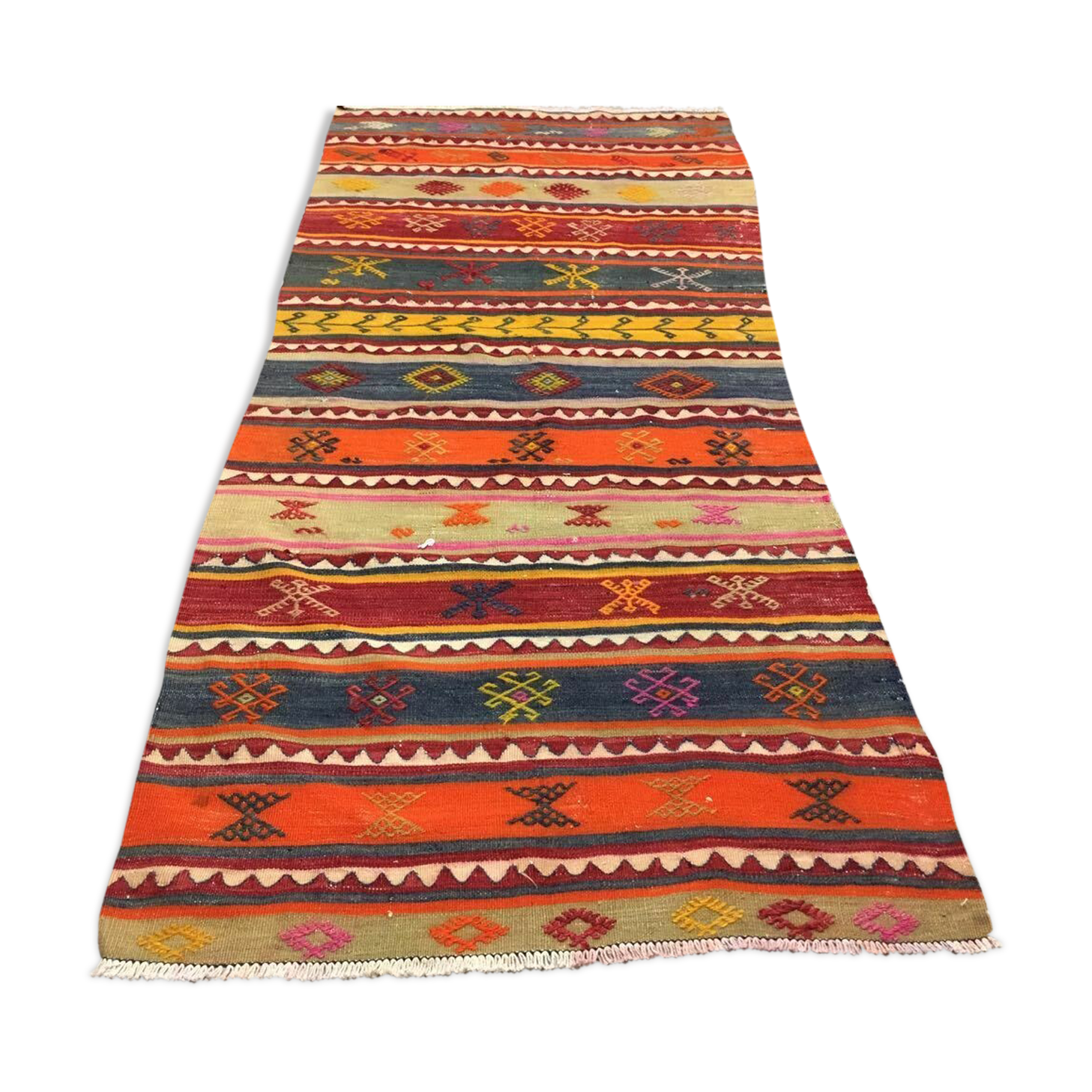 Turkish kilim runner 202x90 cm