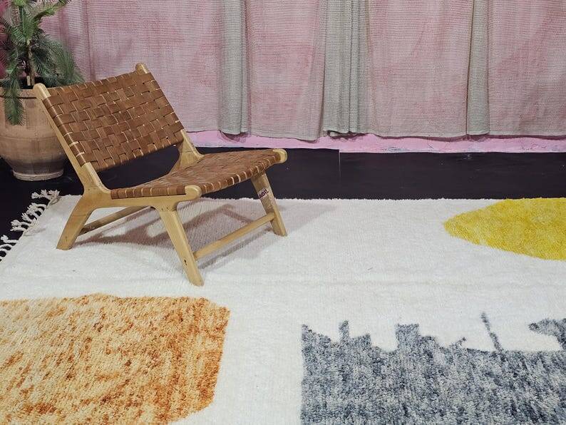 Traditional handmade Moroccan Berber rug