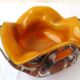 Ashtray pocket bowl in blown glass La Bourboule