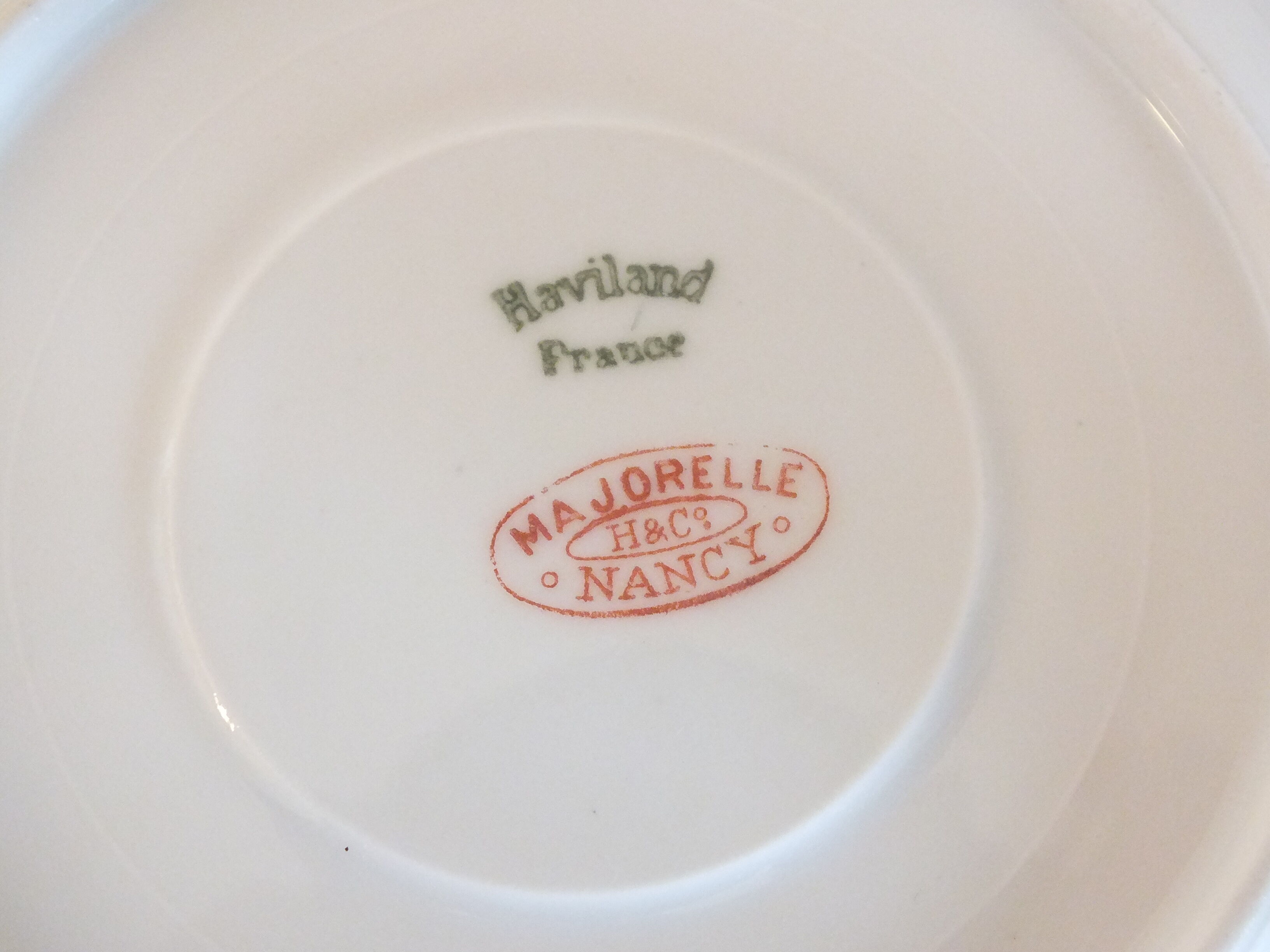 Majorelle Nancy for Haviland suite of 10 porcelain coffee cups
