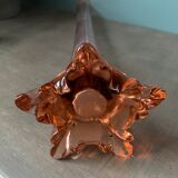 Solifore vase in coral rosé glass 1940
