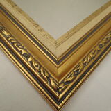 rectangular mirror golden tower 45x36cm