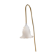 Frosted glass deco walker forms tulip pattern hangings
