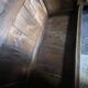 Very beautiful and old carved wooden wardrobe from the 19th century, small size, height 211 cm.