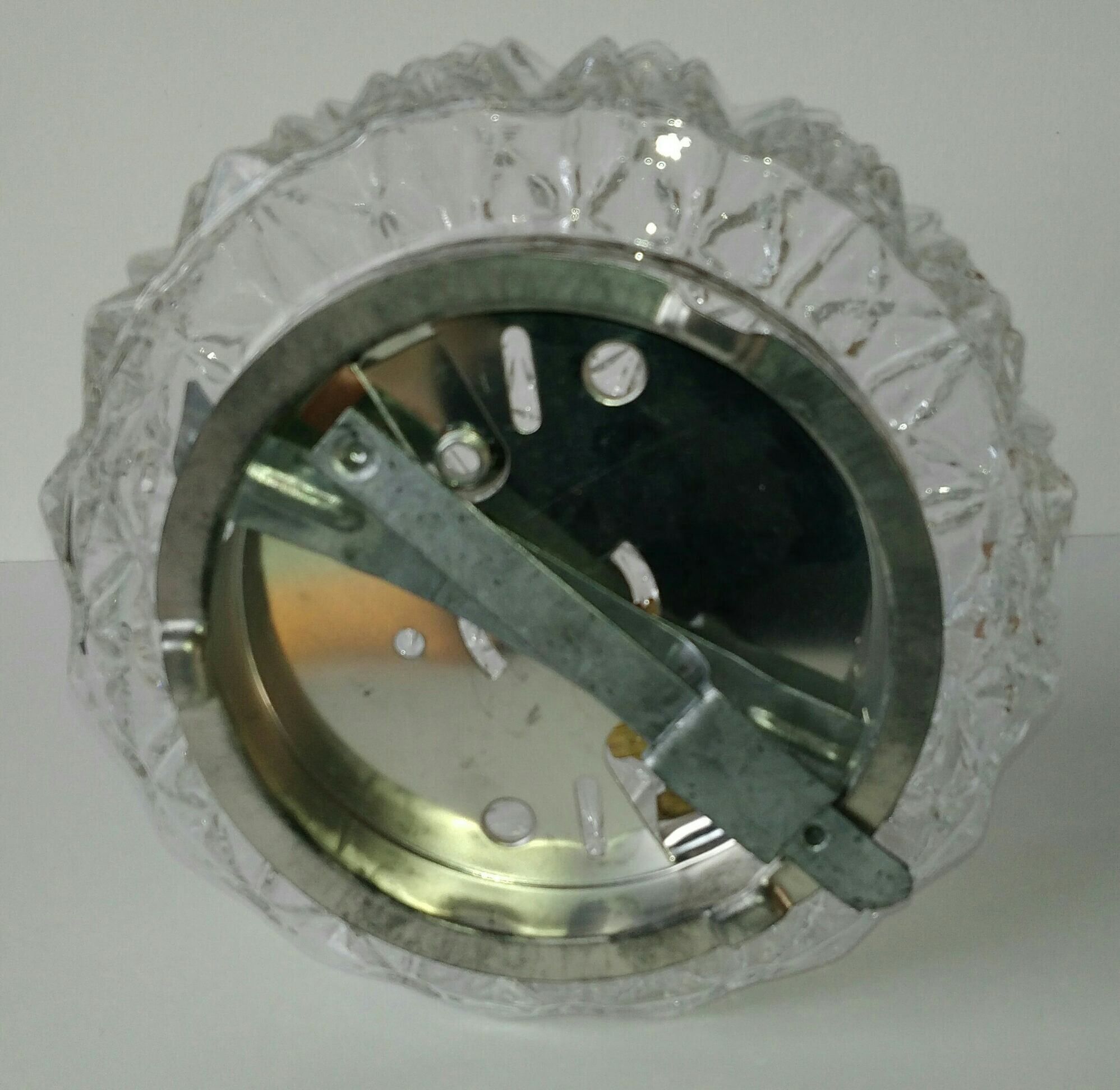 Round ceiling light glass chiseled 60s/70s never asked