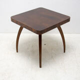 Fully renovated walnut Spider table H 259 by Jindřich Halabala, 1950´s