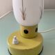 Vintage opaline and metal lamp from the 50s-60s