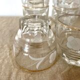 Antique floral water glasses