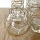 Verres à eau anciens fleuris