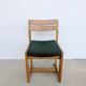 4 brutalist chairs by Maison Regain, vintage in solid elm.