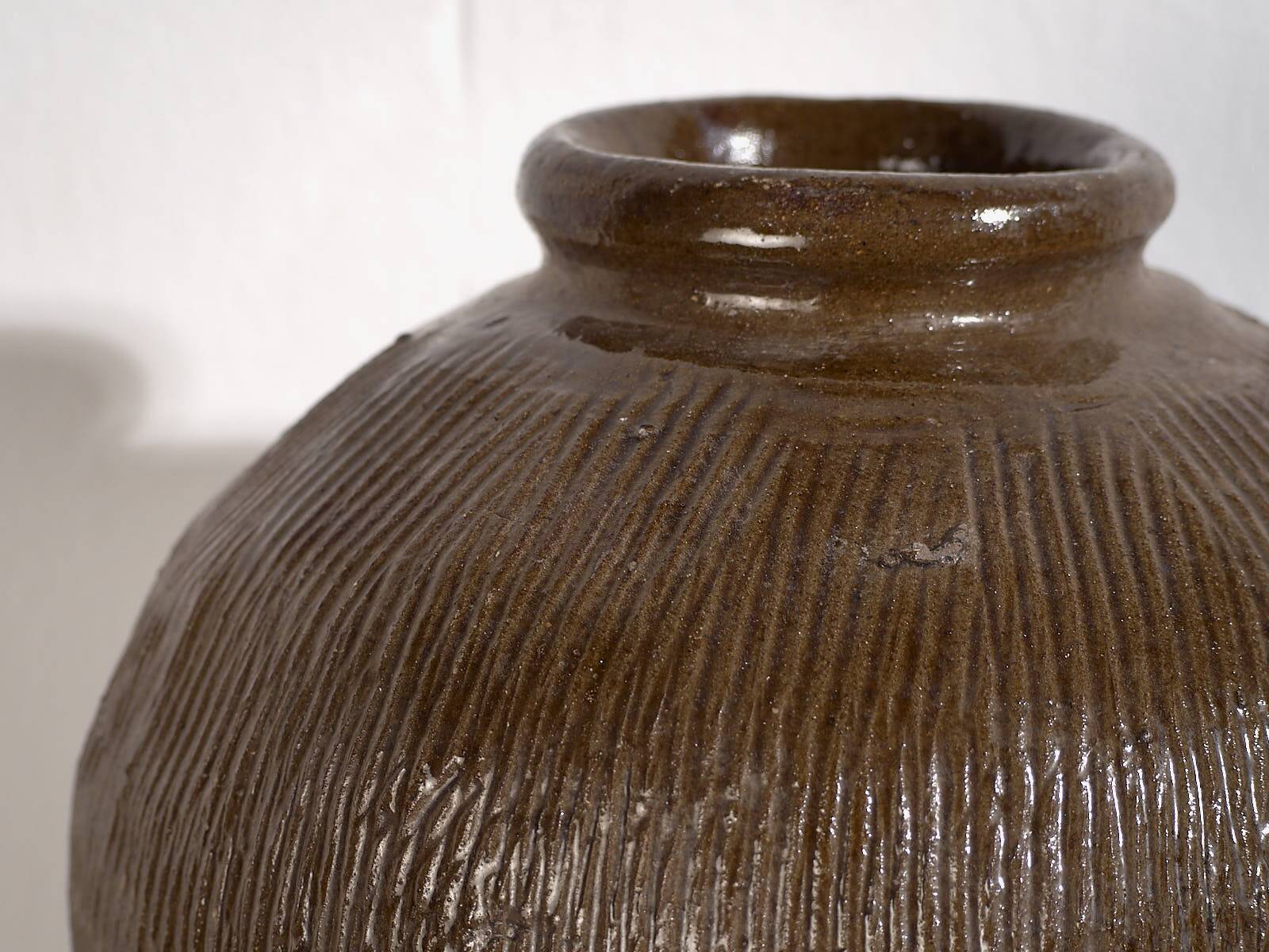 Antique Chinese glazed ceramic vase (c.1900)