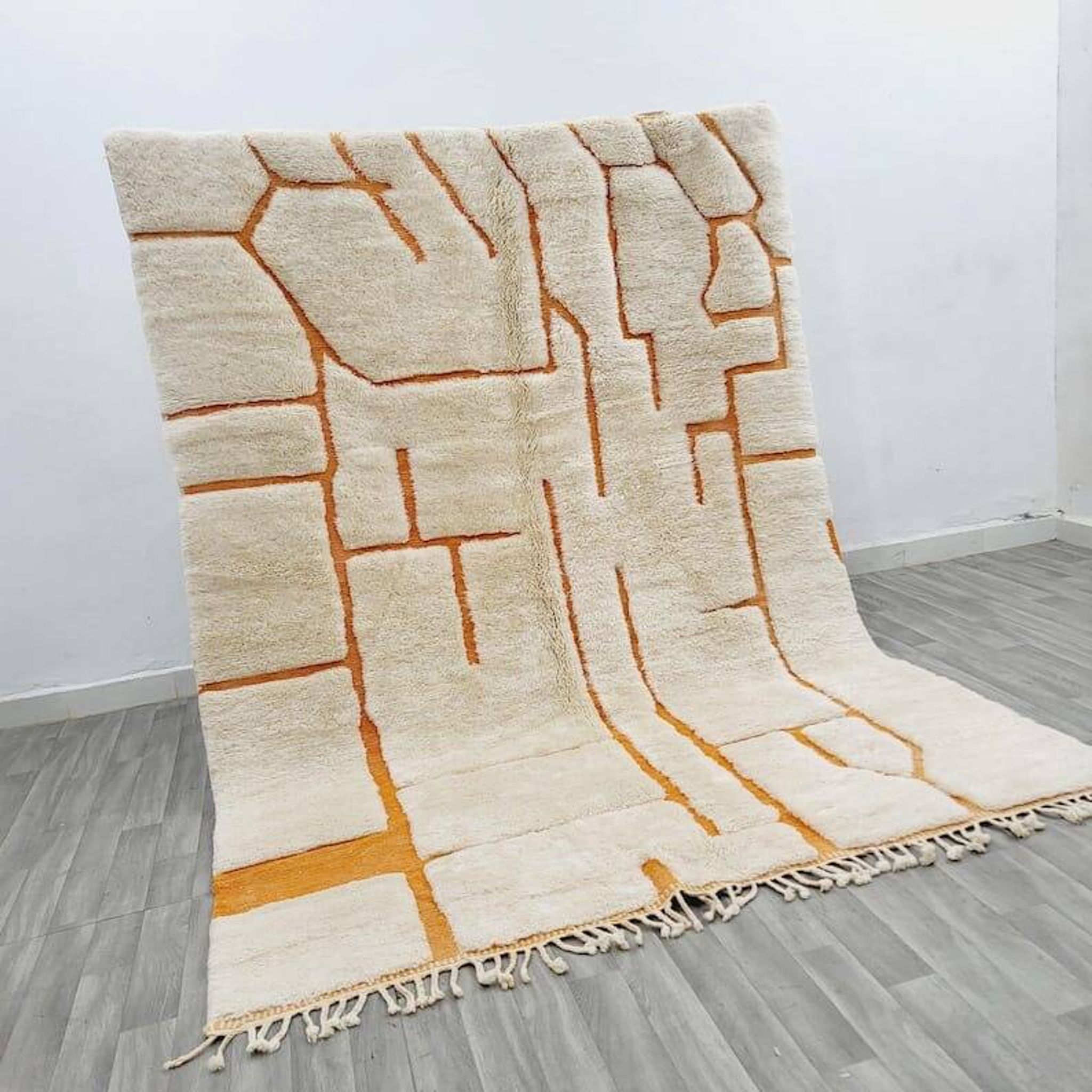 Tapis marocain fait main artisanale traditionnelle 2/3 m