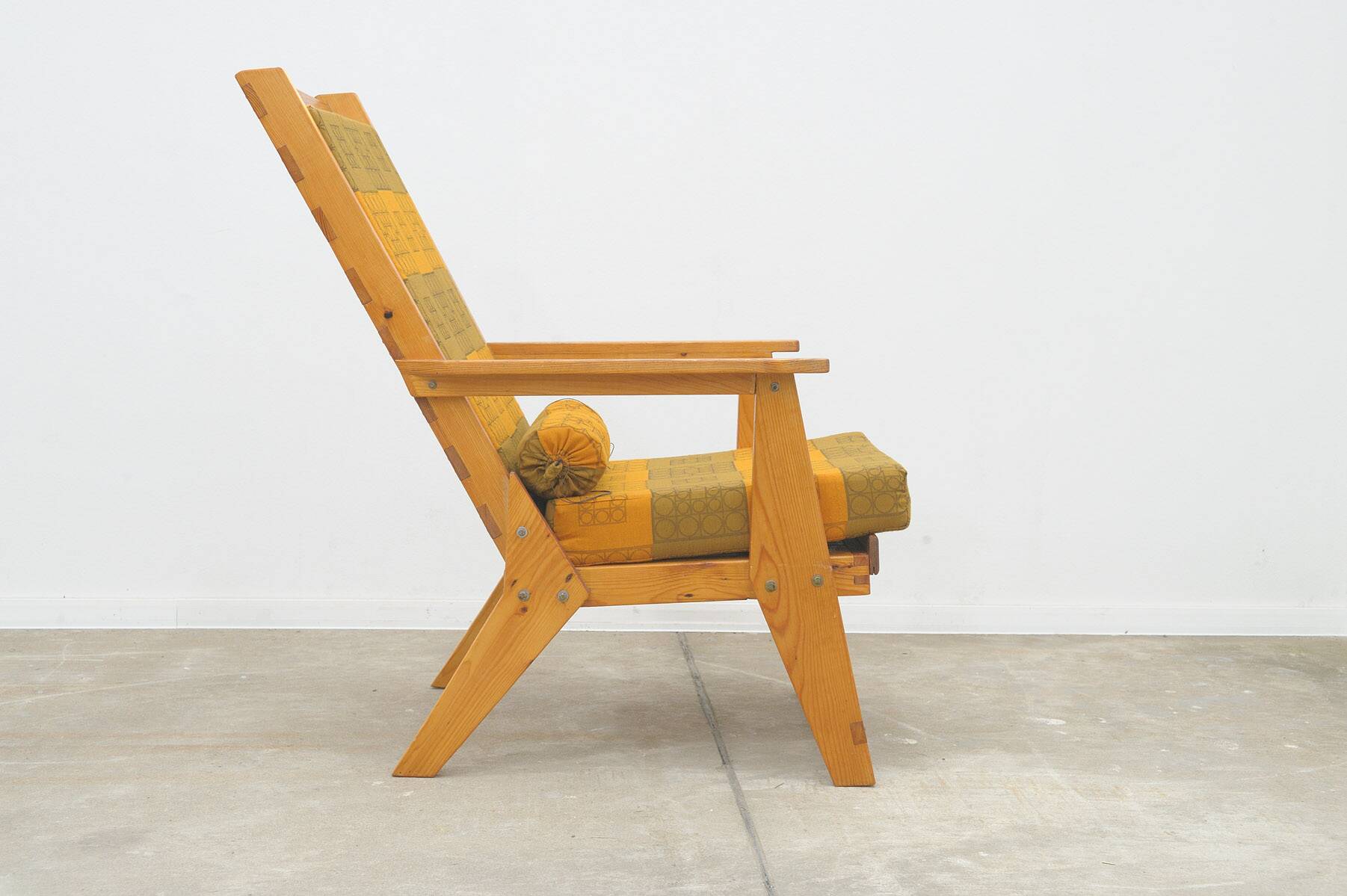 Fauteuils en bois de pin de style scandinave, années 1970, set de 2