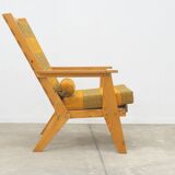 Fauteuils en bois de pin de style scandinave, années 1970, set de 2
