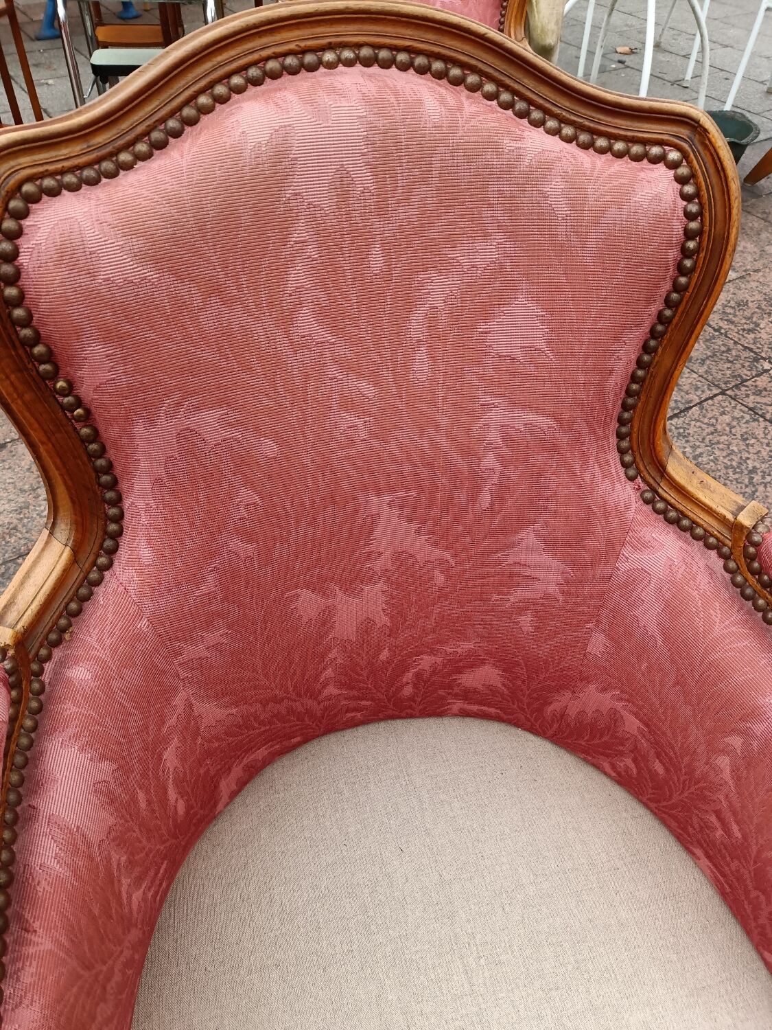 Pair of antique armchairs louis xv style