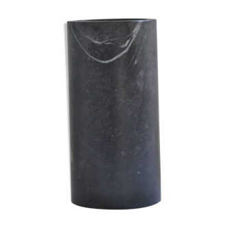 Vase signed gray marble roll