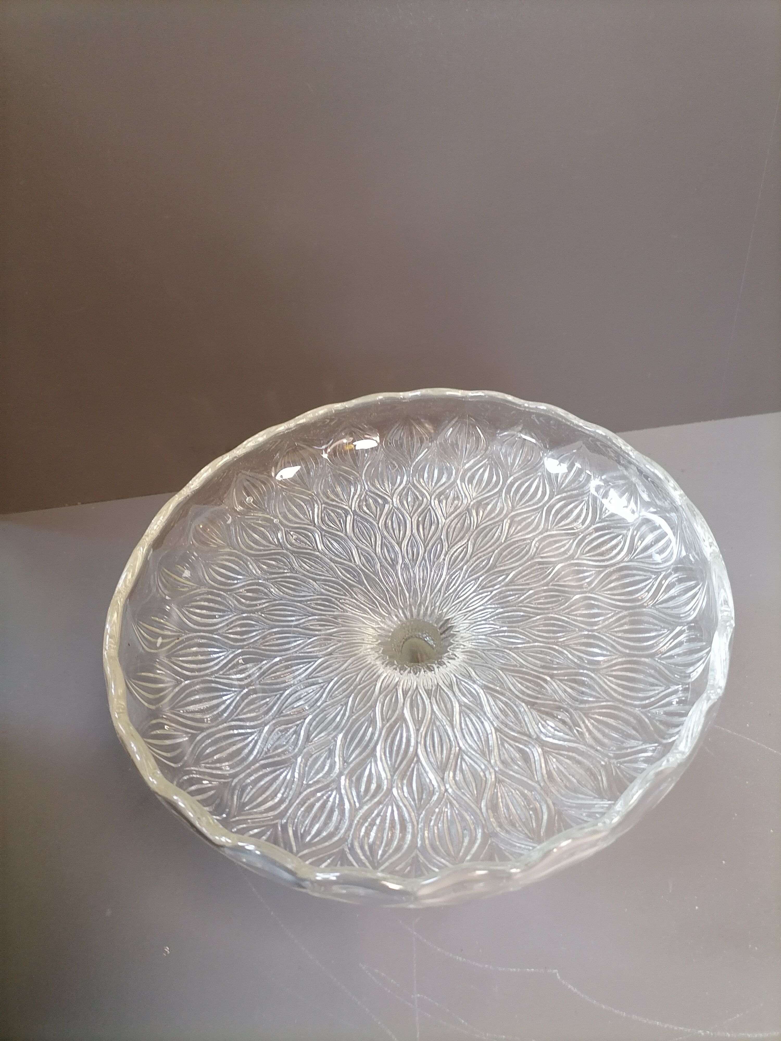 Compotier en verre vintage