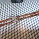 Paire skis anciens en bois 198cm