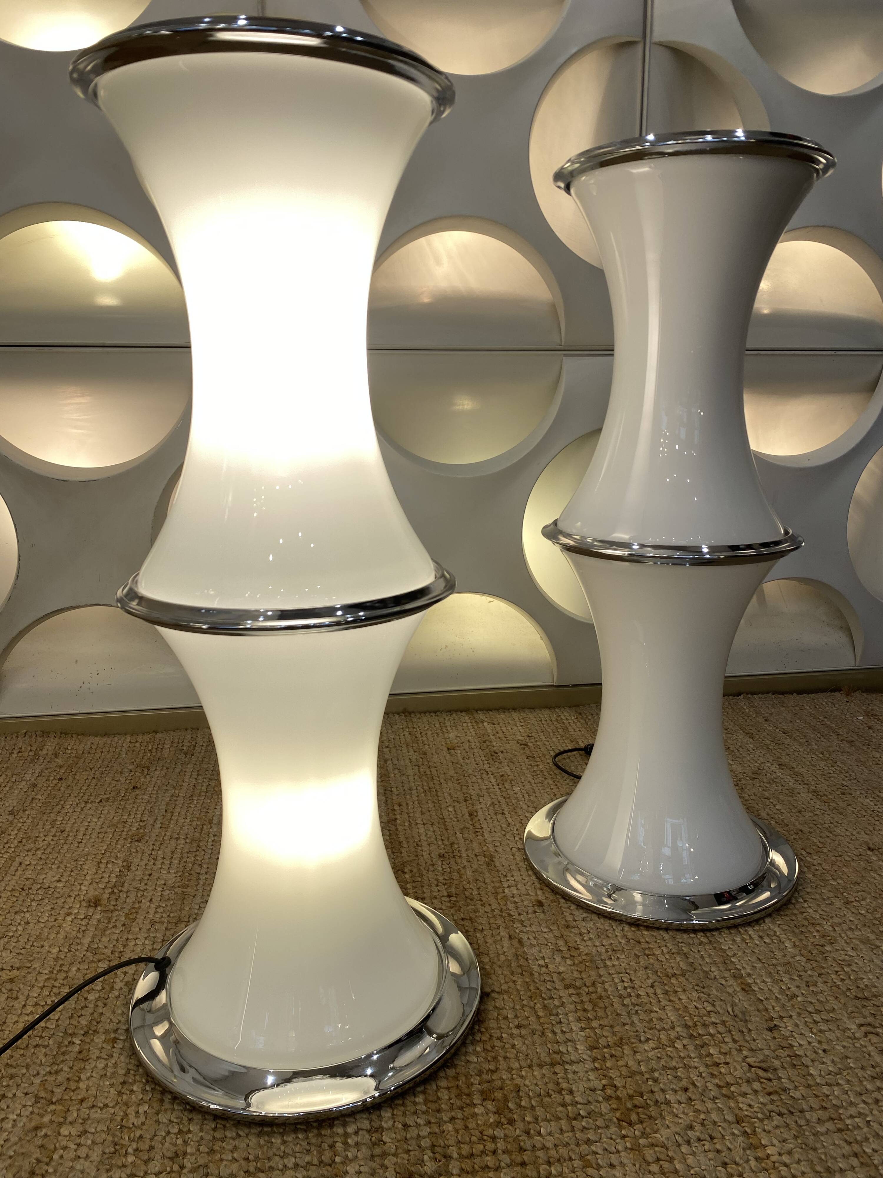 Enrico tronconi - pair of lamps model bamboo