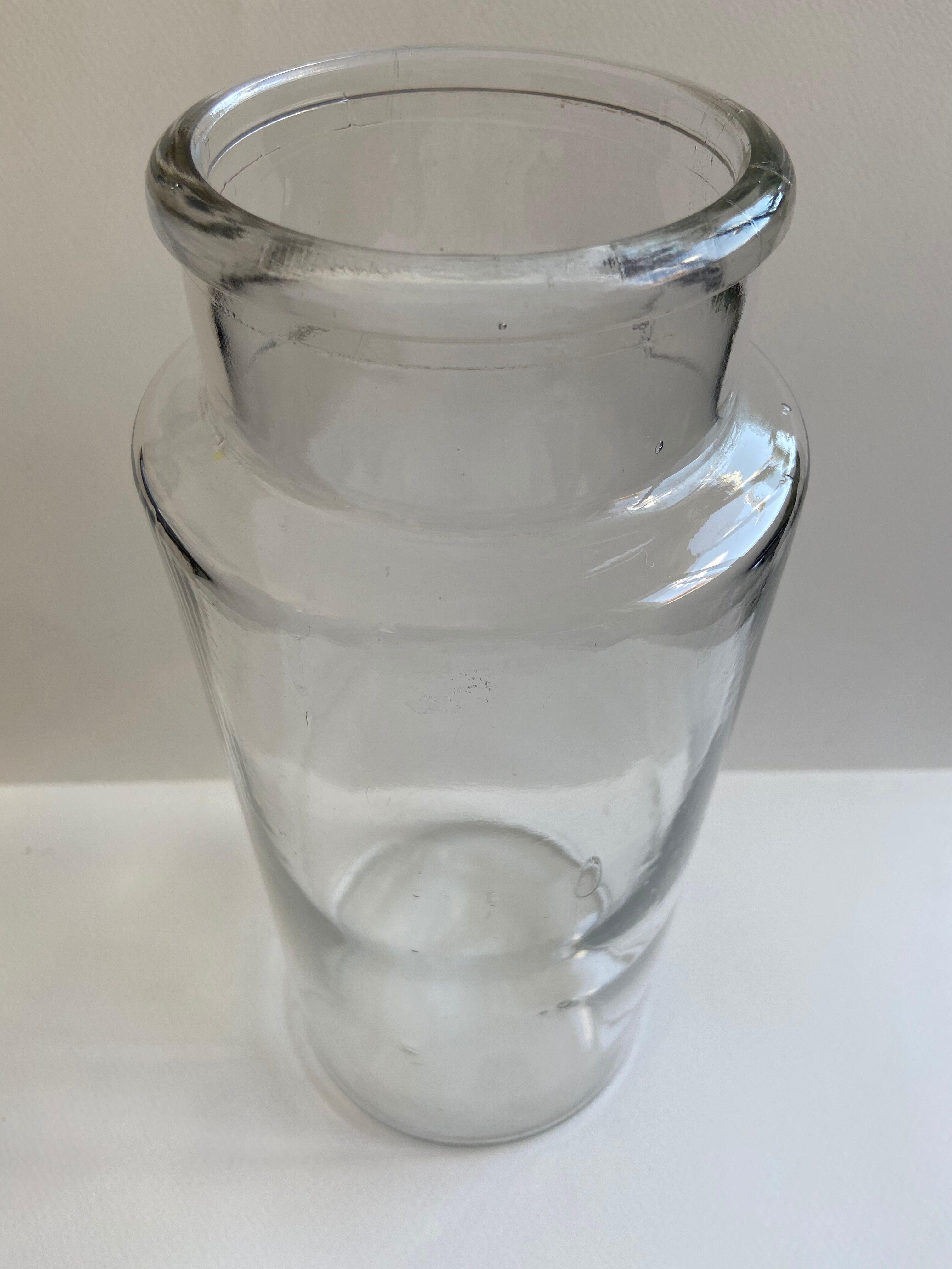 Glass apothecary jar