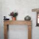 Fireplace mantle XIX l130xh103cm in fir