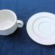 Lot de 6 tasses chocolat bistrot anciennes porcelaine Pillivuyt blanches  20 cl