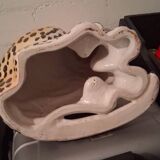 Leopard, Italian sculpture in glazed ceramic.