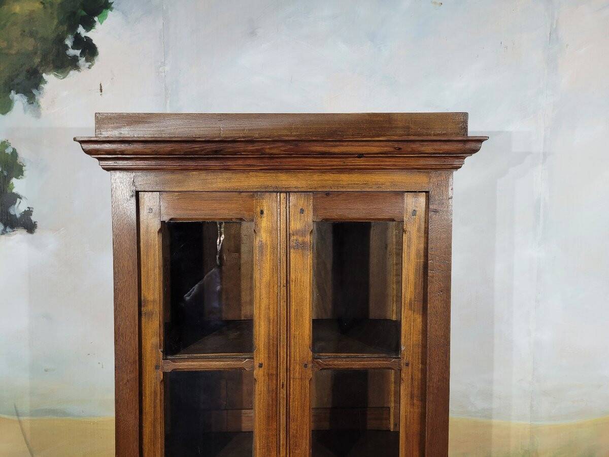Small cherry and oak bookcase from the 19th century