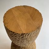 Stèle totem bois arraché