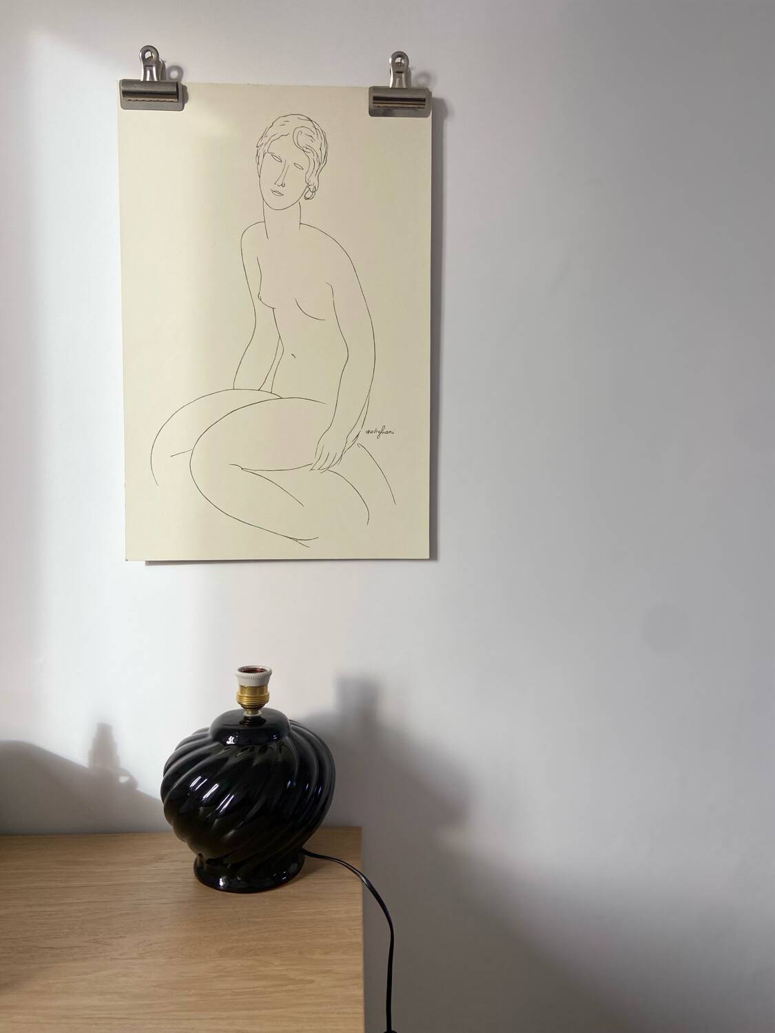 Vintage ceramic lamp base