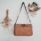 Besace de pêcheur ancienne - panier pêcheur