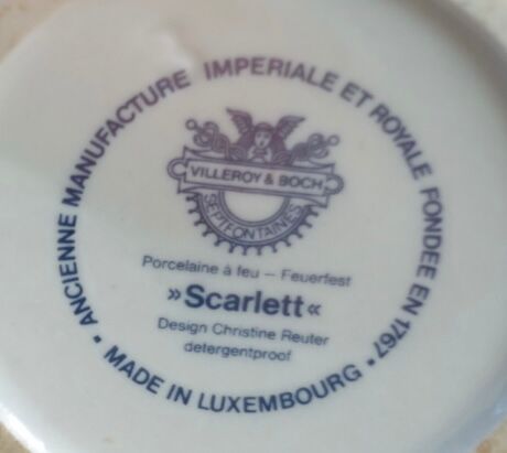 Set of cups villeroy and boch model Scarlett
