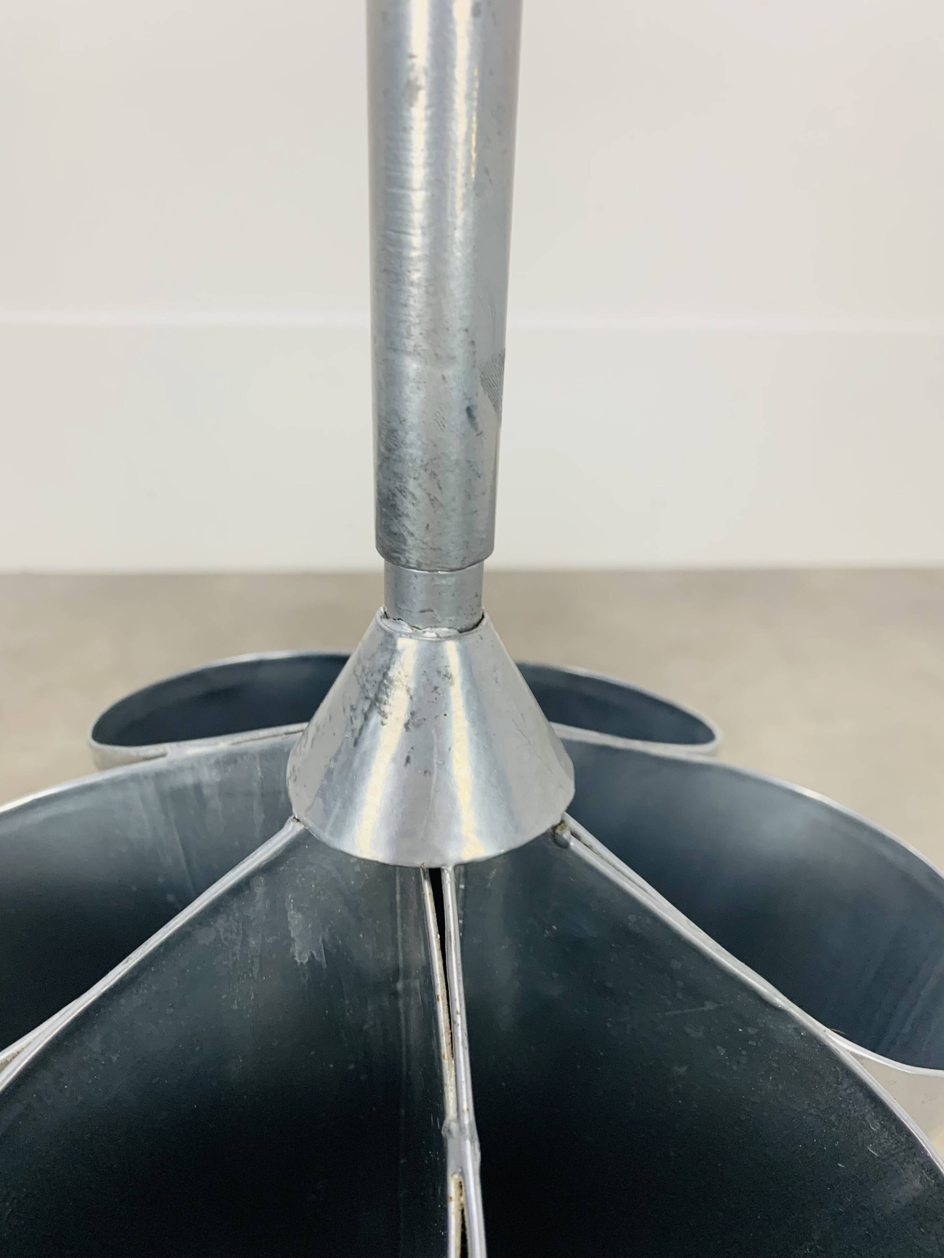 Porte parapluie métal gris 97 cm