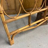 Vintage rattan headboard